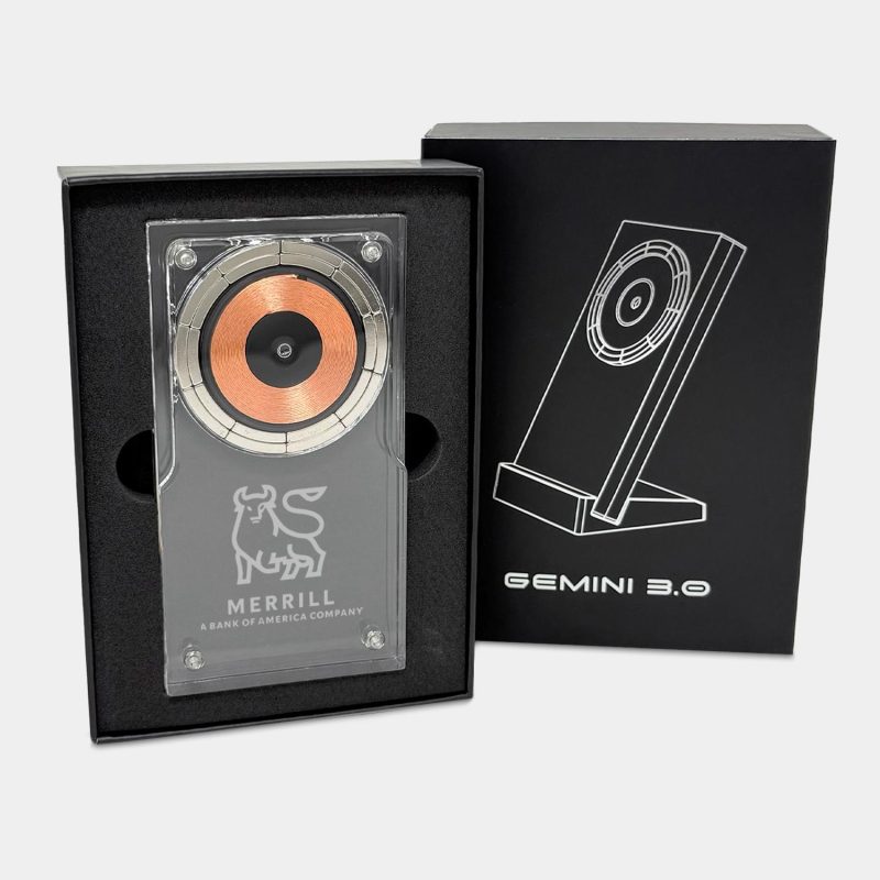 Custom Gemini Qi 3.0 - 15w Acrylic Wireless Charger - 4