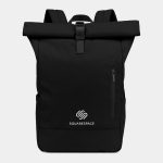 Custom Malibu - Roll Top Laptop Backpack (Black)