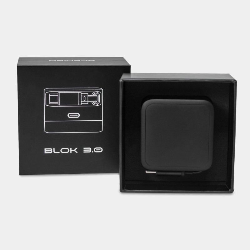 Custom Blok 3.0 - 30W GAN Compact Wall Charger W/ Built-In Retractable USB-C Cable - 1