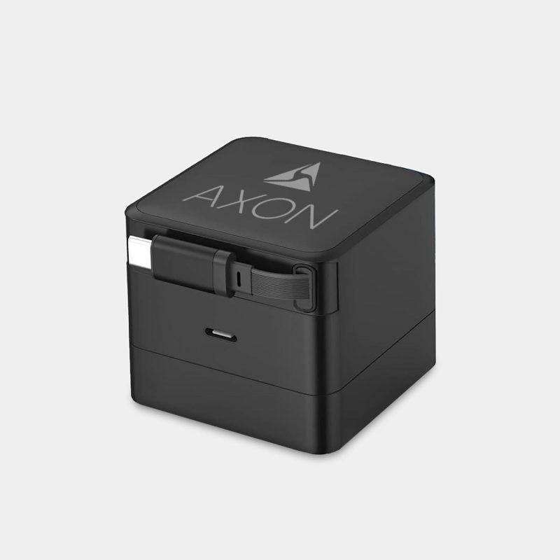 Custom Blok 3.0 - 30W GAN Compact Wall Charger W/ Built-In Retractable USB-C Cable - 2