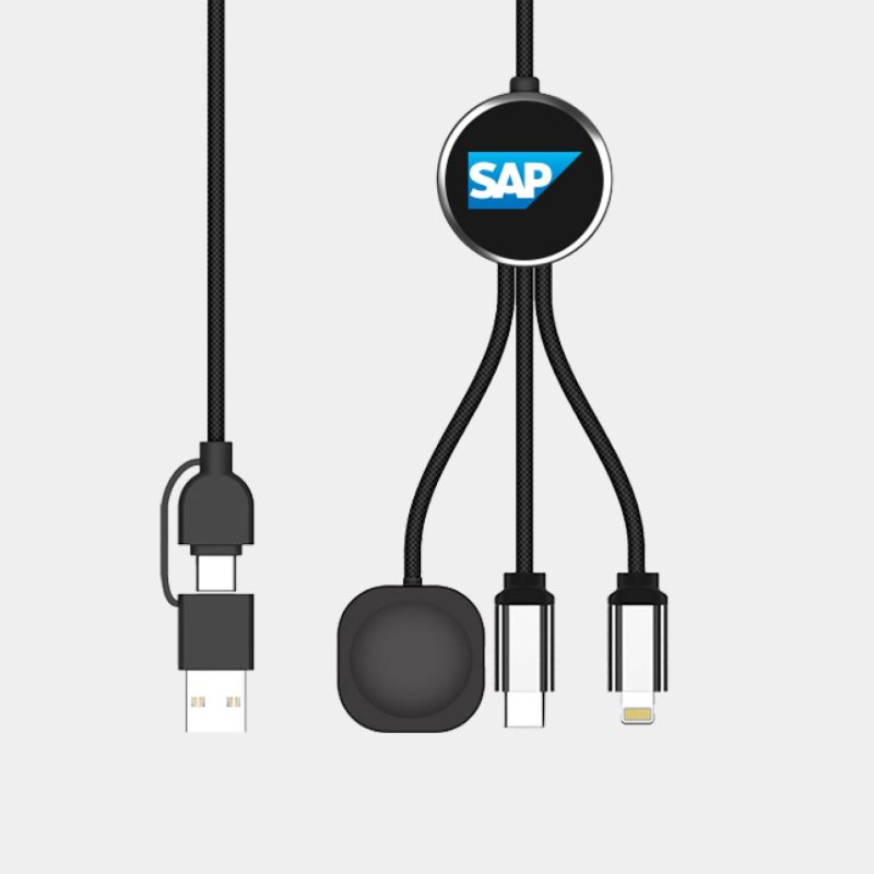 Custom Sammy - LED Multi-Cable Featuring Apple Watch Charging Dock - 3