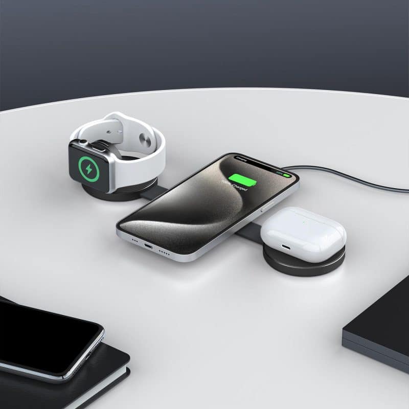 Custom Triplo - 3-in-1 folding wireless charge - 2