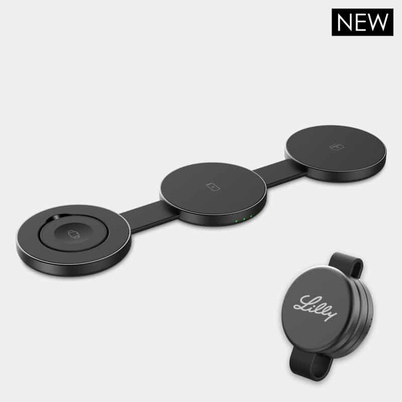 Custom Triplo - 3-in-1 folding wireless charge